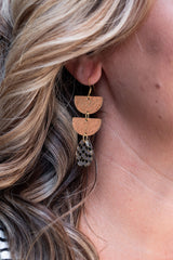 Aria Earrings - Black Shimmer Checker from Spiffy & Splendid