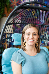 Lana Earrings - Dark Rattan from Spiffy & Splendid