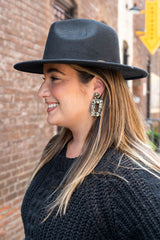 Margot Earrings - Black Gold Flake from Spiffy & Splendid