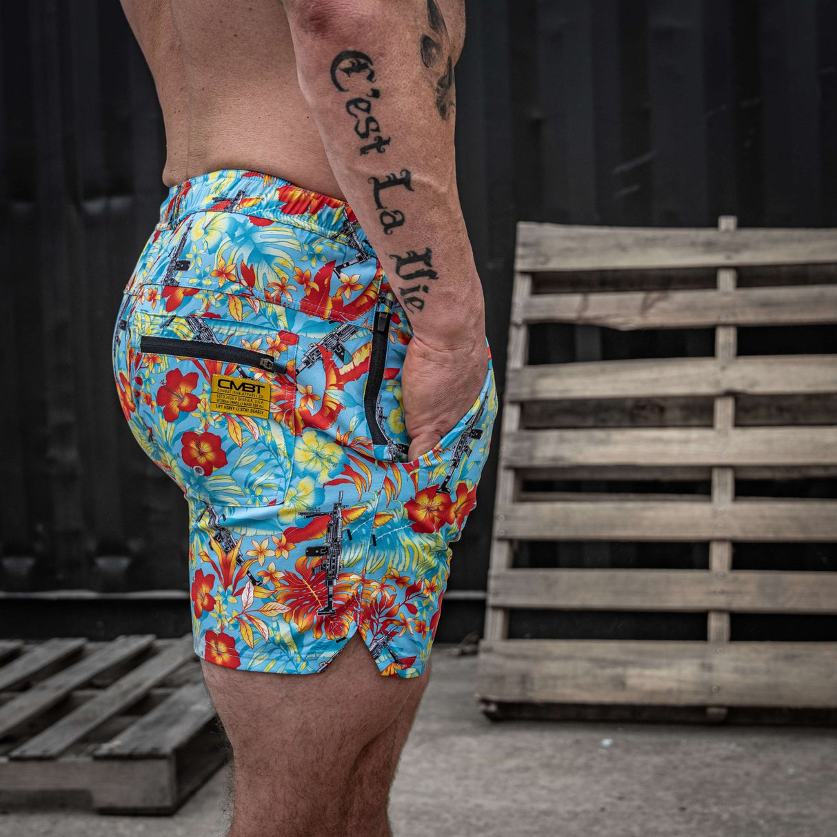 Men's Hybrid Athletic Shorts | 5.5" Inseam from Combat Iron Apparel