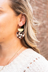 Harper Earrings - Cowhide from Spiffy & Splendid