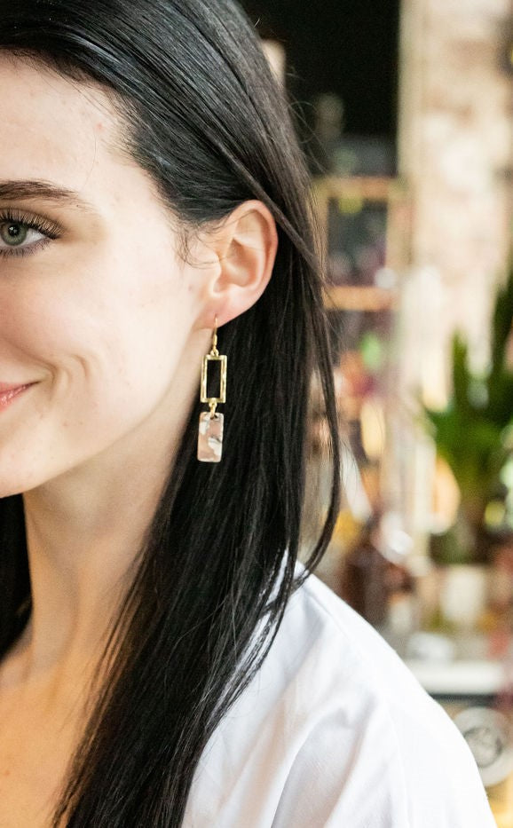 Raya Earrings - Sandstone from Spiffy & Splendid
