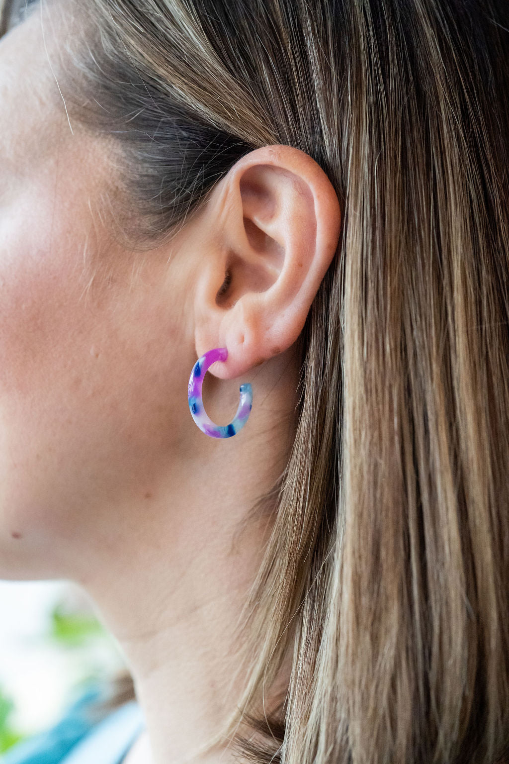 Cam Mini Hoops - Purple Party from Spiffy & Splendid
