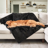PupProtector™ Summer Short Fur Waterproof Throw Blanket - Midnight Black from Paw.com
