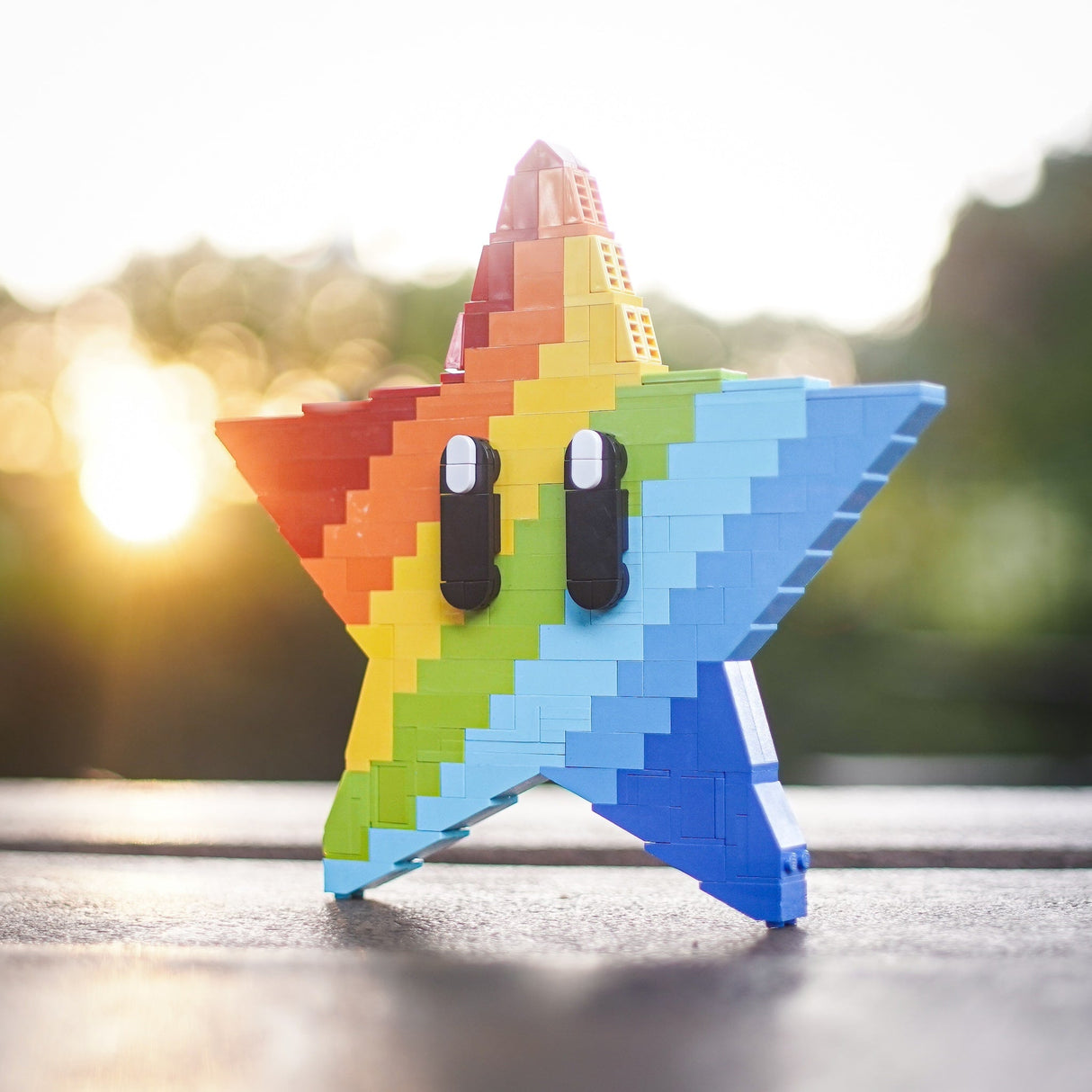 Life-Sized Rainbow Star from Bricker Builds