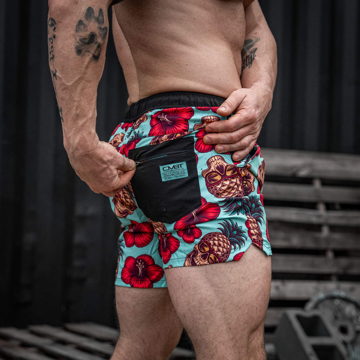 Men's Hybrid Athletic Shorts | 5.5" Inseam from Combat Iron Apparel