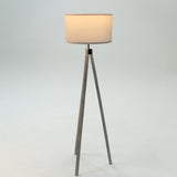 Rustic White Wood Tripod Floor Lamp From Ozarké