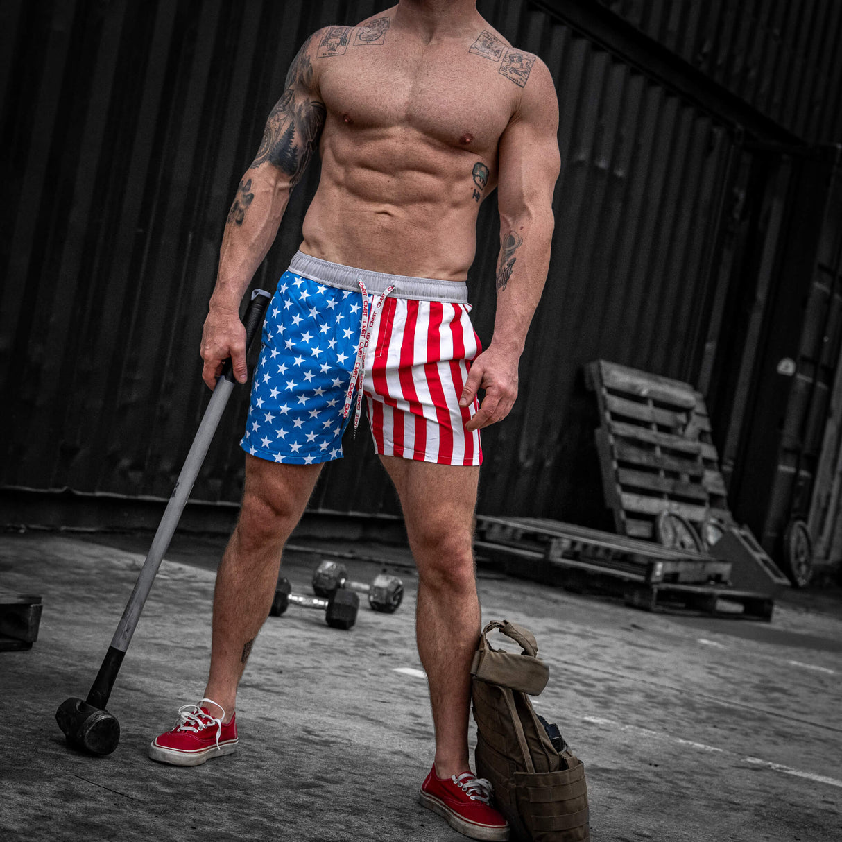 Men's Hybrid Athletic Shorts | 5.5" Inseam from Combat Iron Apparel
