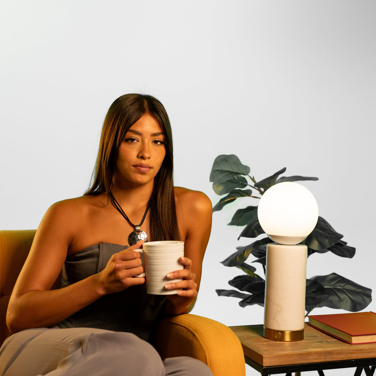 Marble Glow Table Lamp From Ozarké