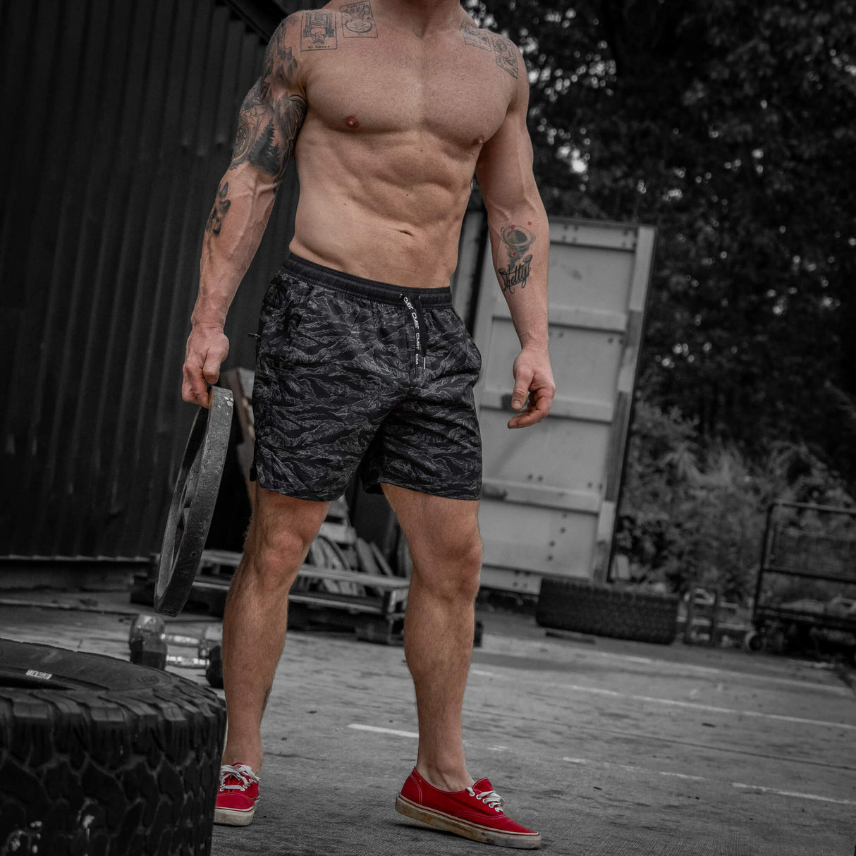 Men's Hybrid Athletic Shorts | 5.5" Inseam from Combat Iron Apparel