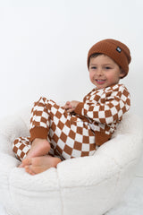 COPPER CHECKERS DREAM PULLOVER from DREAM BIG LITTLE CO