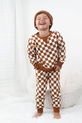 COPPER CHECKERS DREAM PULLOVER from DREAM BIG LITTLE CO