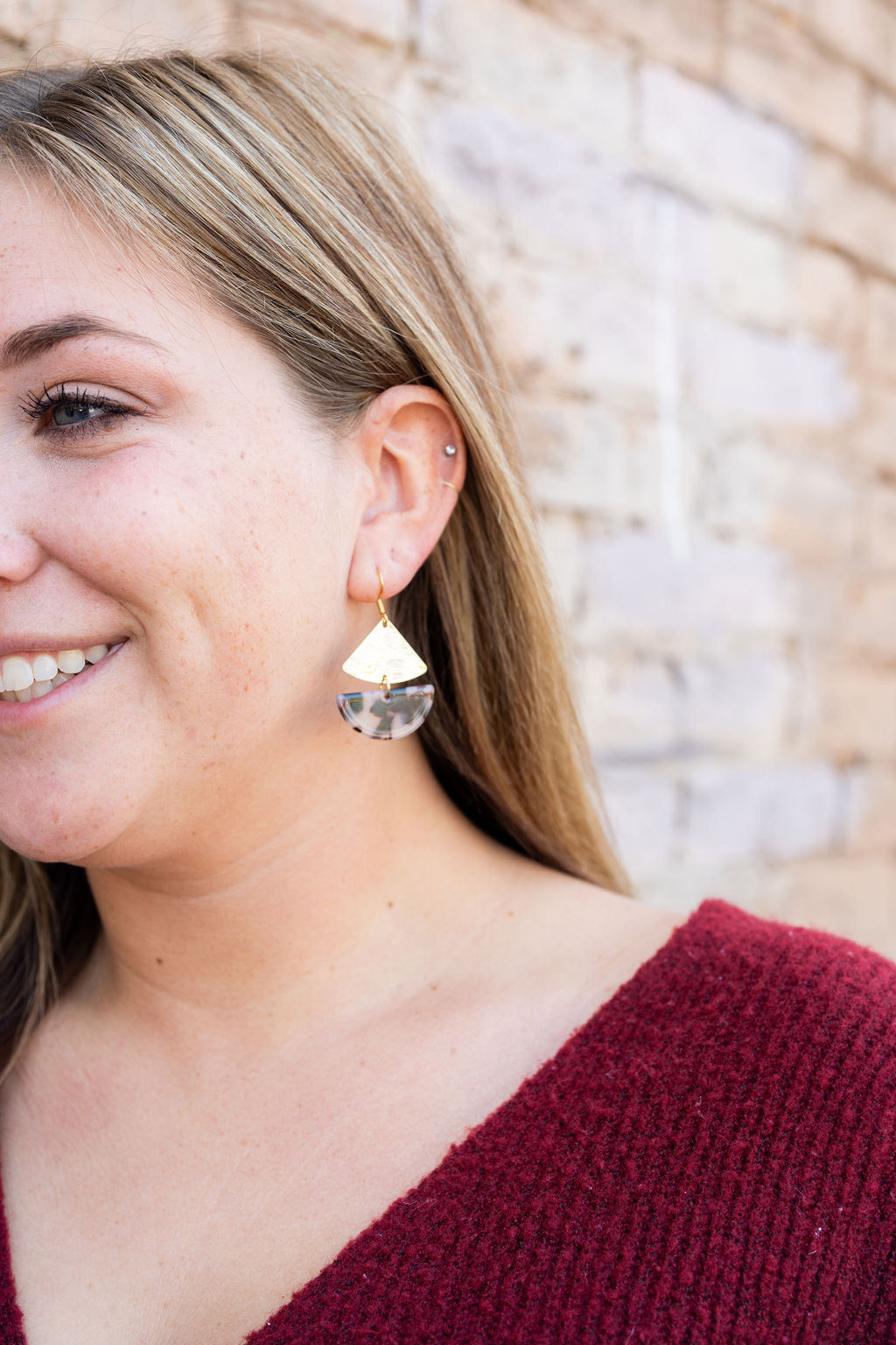 Ava Earrings - Blonde Tortoise from Spiffy & Splendid