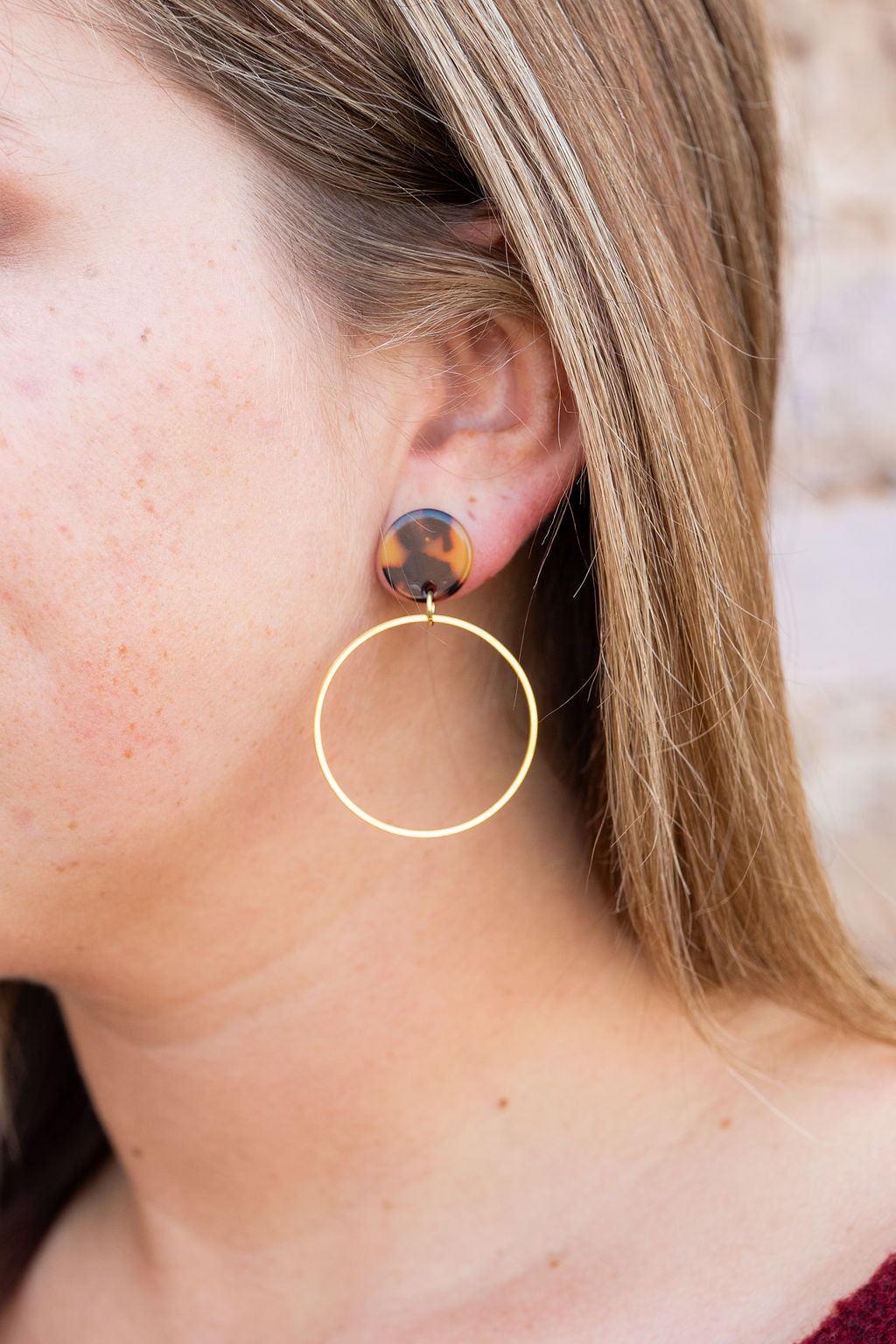 Amelia Earrings - Tortoise from Spiffy & Splendid