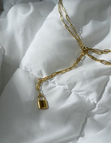 Patricia Padlock Pendant Wrap Necklace from CELESTE SOL Jewelry