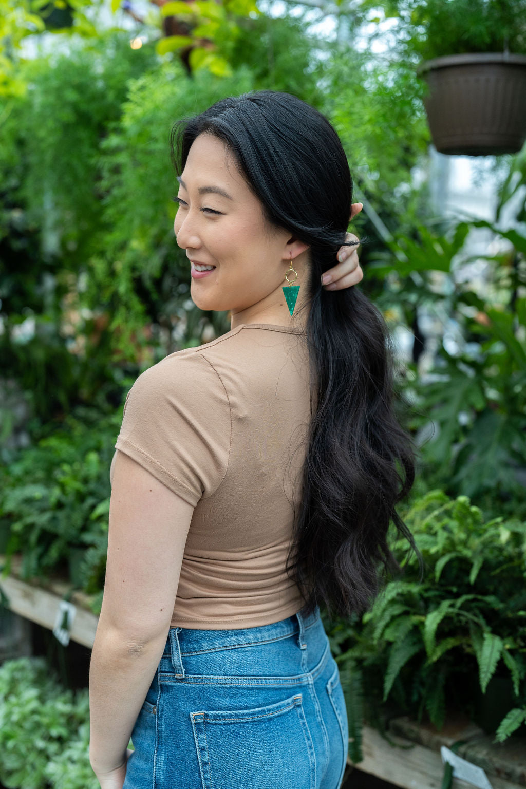 Olivia Earrings - Green from Spiffy & Splendid