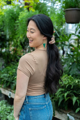 Olivia Earrings - Green from Spiffy & Splendid