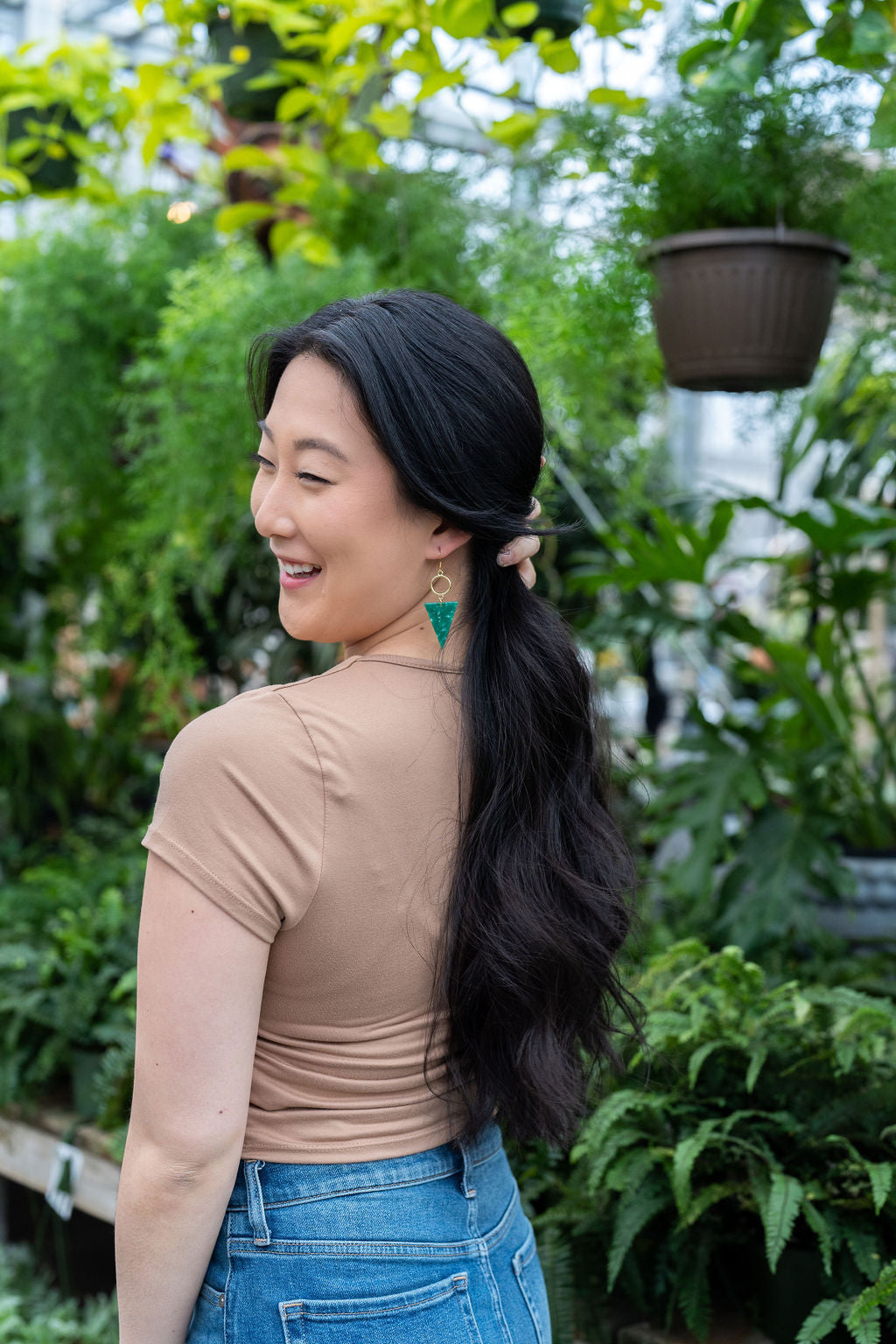 Olivia Earrings - Green from Spiffy & Splendid