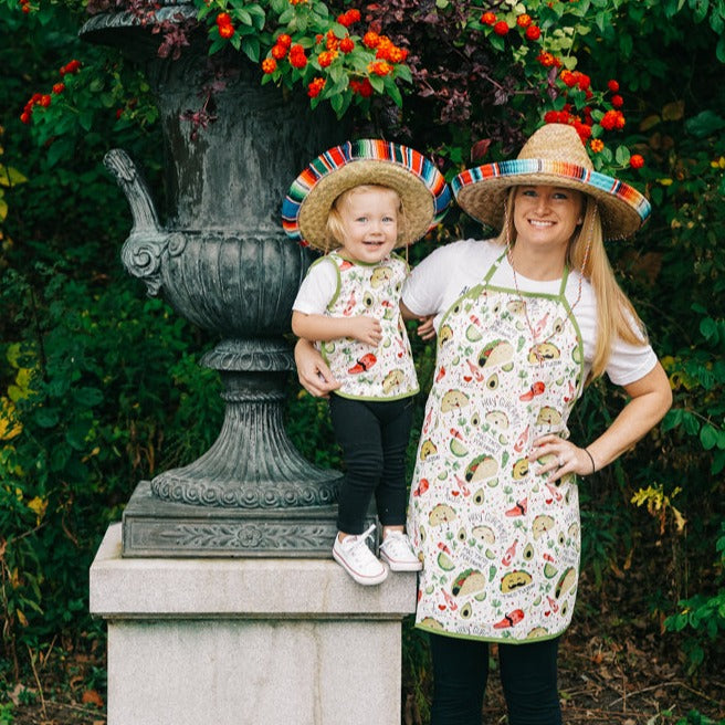 Taco Party Apron - fits sizes youth small through adult 2XL from BapronBaby