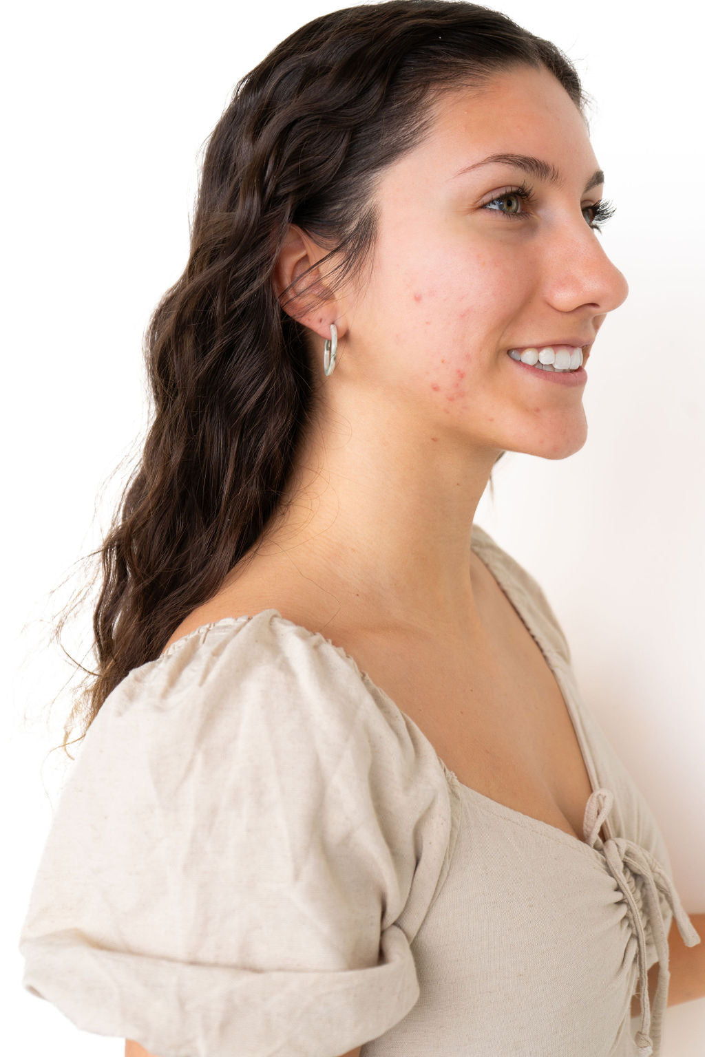 Cam Mini Hoops - Sage from Spiffy & Splendid