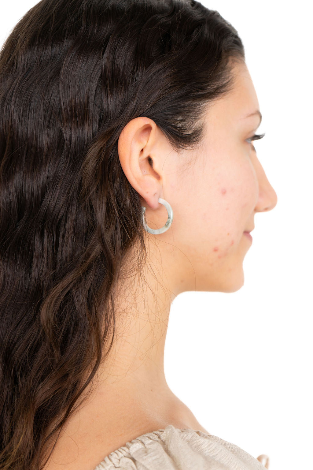 Cam Mini Hoops - Sage from Spiffy & Splendid