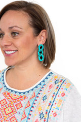 Brooklyn Earrings - Turquoise from Spiffy & Splendid