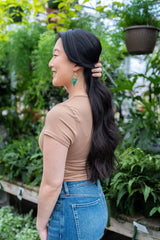 Olivia Earrings - Green from Spiffy & Splendid