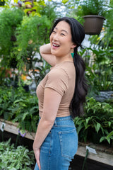 Olivia Earrings - Green from Spiffy & Splendid
