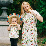 Taco Party Apron - fits sizes youth small through adult 2XL from BapronBaby