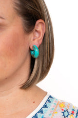Chloe Hoops - Turquoise from Spiffy & Splendid