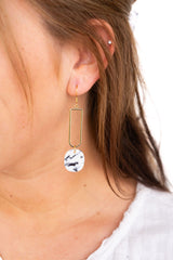 Mila Earrings - Marble from Spiffy & Splendid