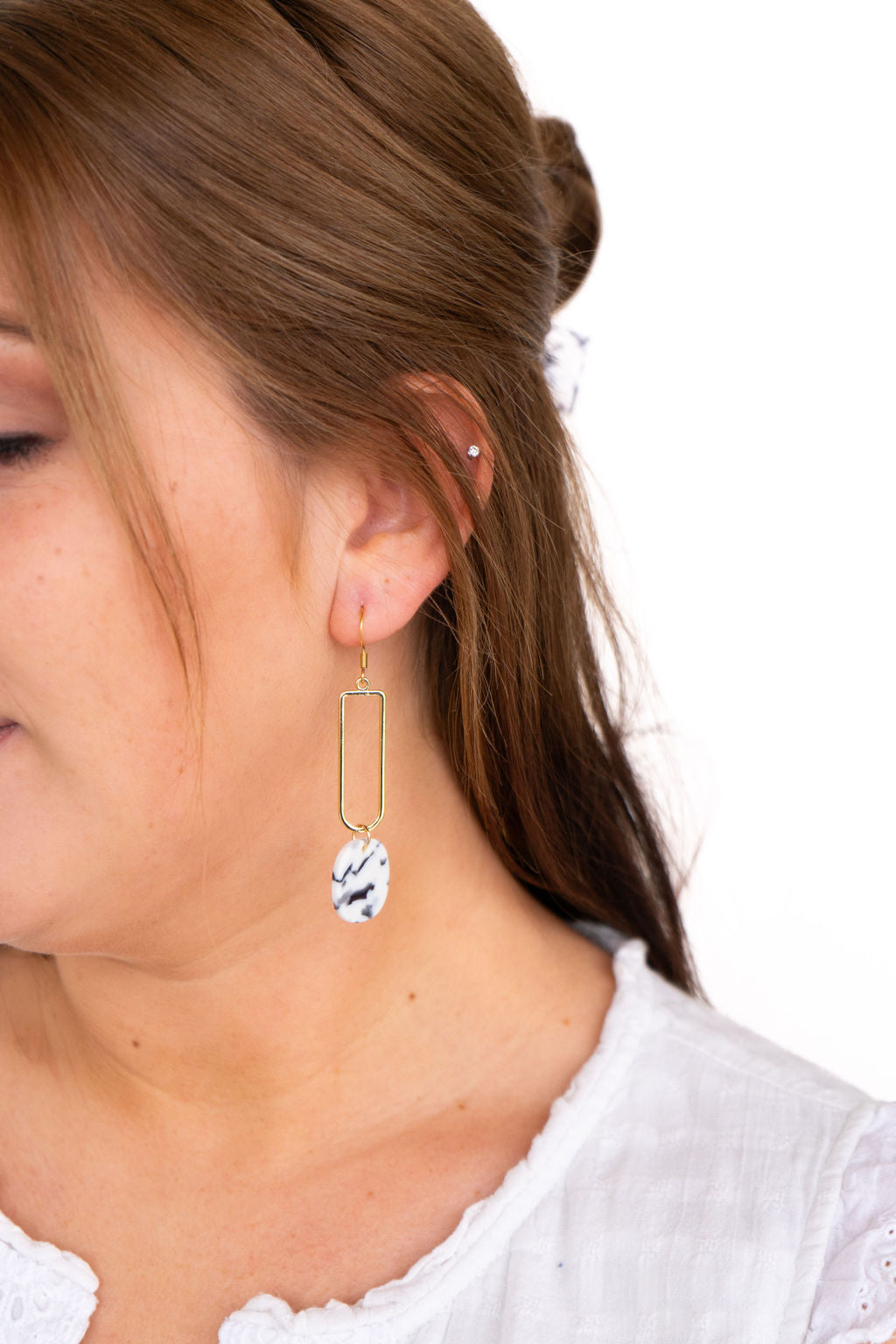 Mila Earrings - Marble from Spiffy & Splendid