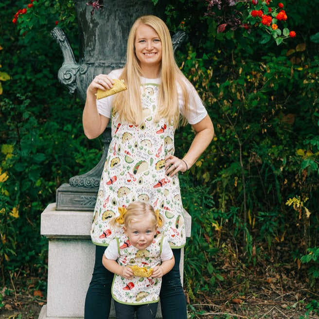 Taco Party Apron - fits sizes youth small through adult 2XL from BapronBaby