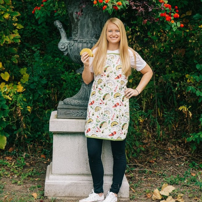 Taco Party Apron - fits sizes youth small through adult 2XL from BapronBaby