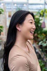 Bella Bar Studs - Rose Pink from Spiffy & Splendid