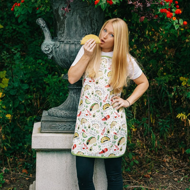 Taco Party Apron - fits sizes youth small through adult 2XL from BapronBaby