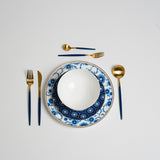 Ozarke's Gem Blue White Plate Set from Ozarké