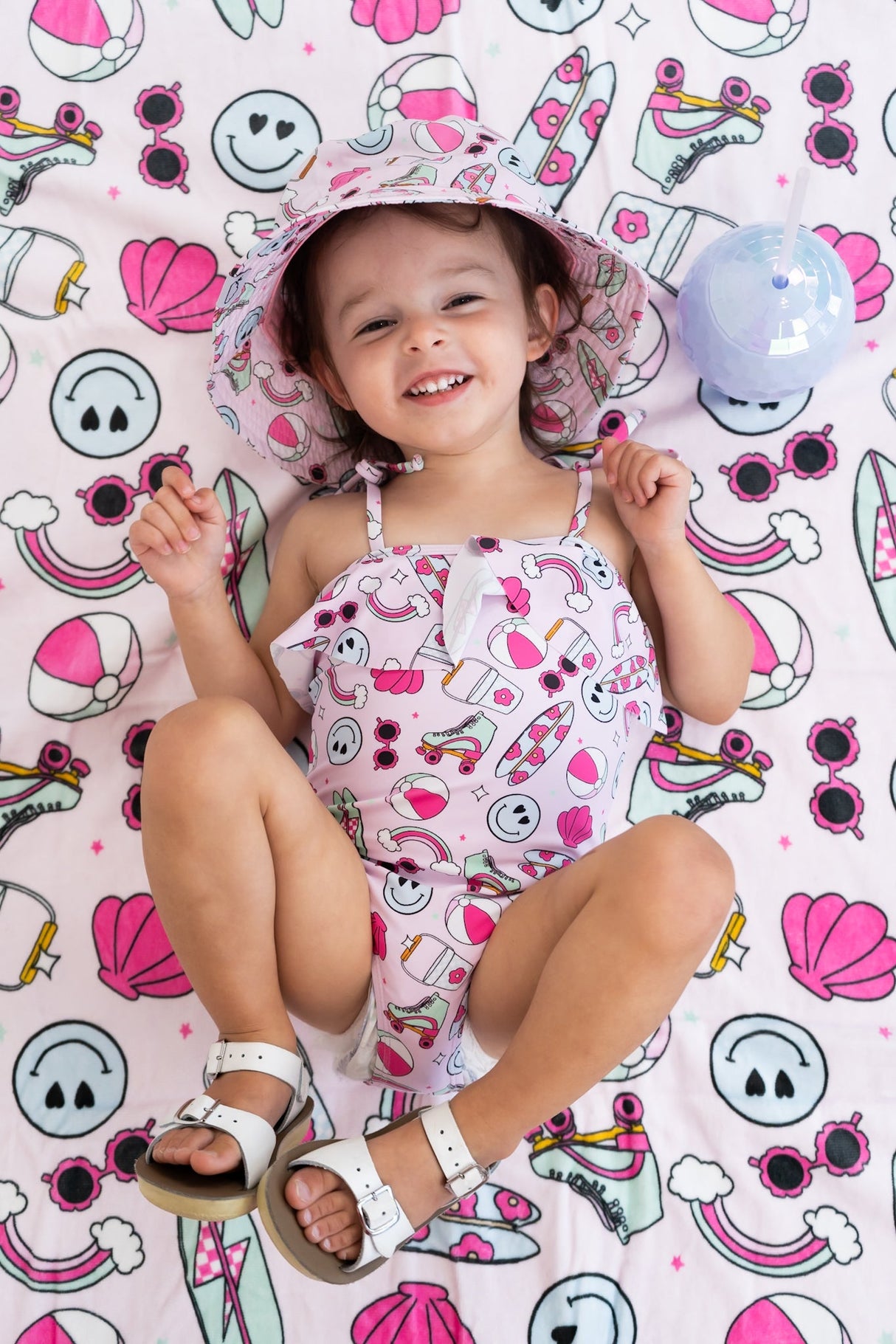 EXCLUSIVE BEACHIN’ IT WITH BRYNNLEIGH DREAM SPAGHETTI ONE PIECE SWIM SUIT from DREAM BIG LITTLE CO
