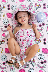EXCLUSIVE BEACHIN’ IT WITH BRYNNLEIGH DREAM SPAGHETTI ONE PIECE SWIM SUIT from DREAM BIG LITTLE CO