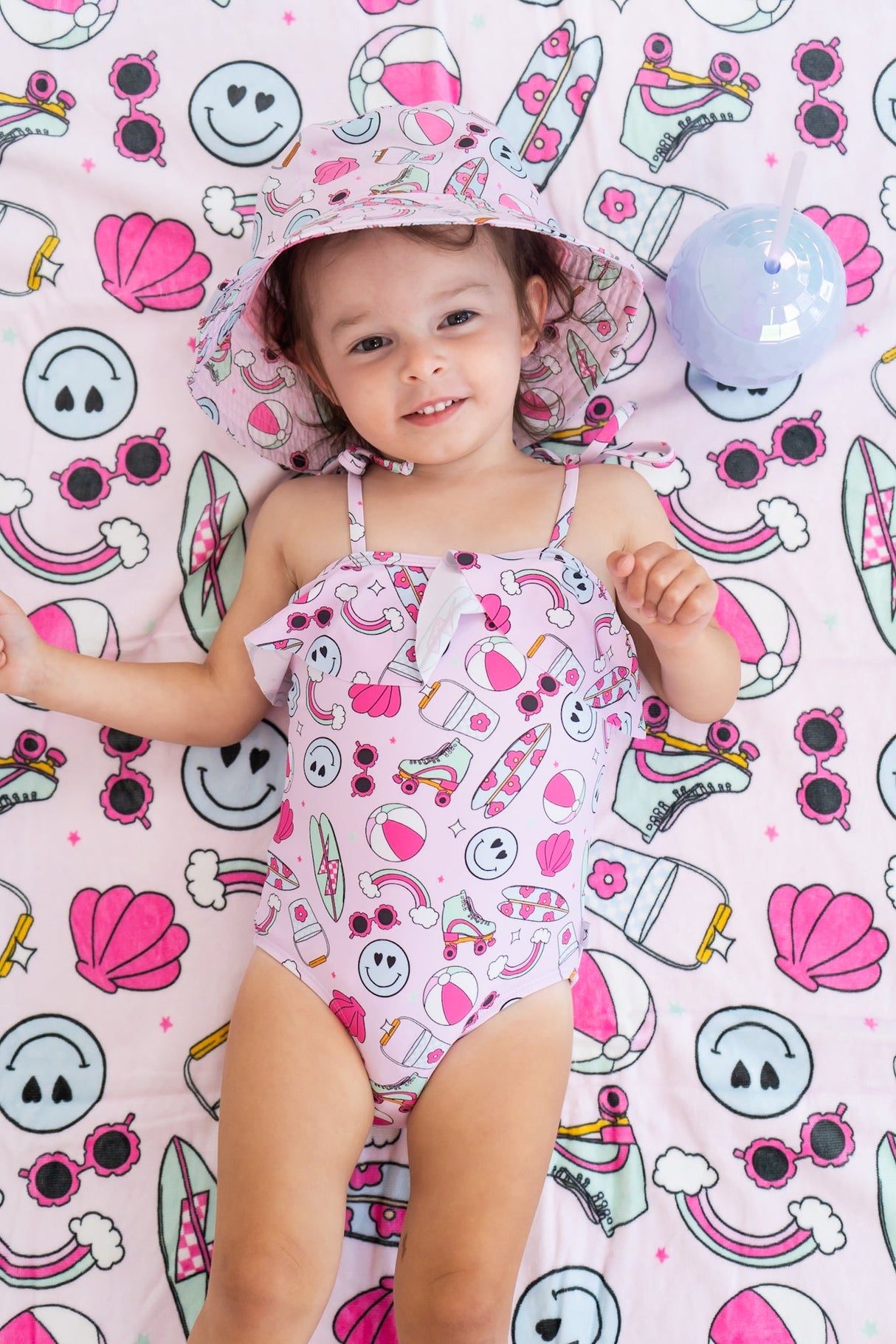 EXCLUSIVE BEACHIN’ IT WITH BRYNNLEIGH DREAM SPAGHETTI ONE PIECE SWIM SUIT from DREAM BIG LITTLE CO