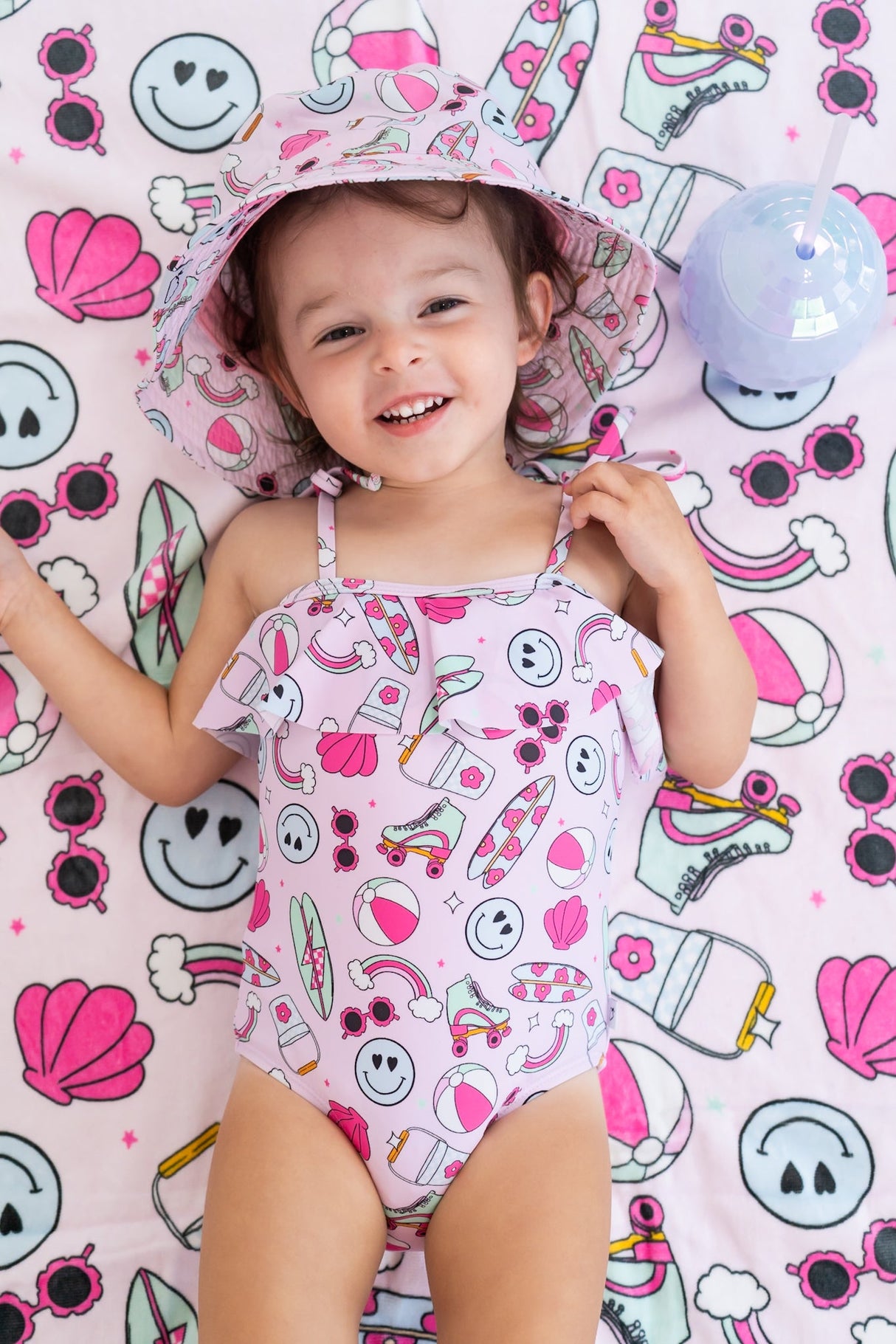 EXCLUSIVE BEACHIN’ IT WITH BRYNNLEIGH DREAM SPAGHETTI ONE PIECE SWIM SUIT from DREAM BIG LITTLE CO