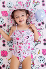 EXCLUSIVE BEACHIN’ IT WITH BRYNNLEIGH DREAM SPAGHETTI ONE PIECE SWIM SUIT from DREAM BIG LITTLE CO