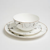 Ozarke's Alliance Grey Marble Plate Set from Ozarké