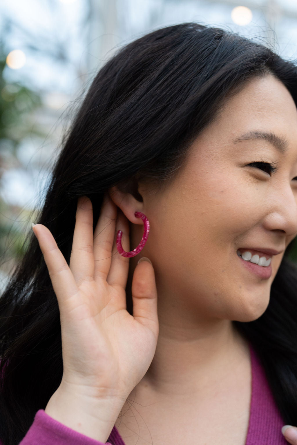Camy Hoops - Raspberry from Spiffy & Splendid