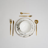 Ozarke's Alliance Grey Marble Plate Set from Ozarké
