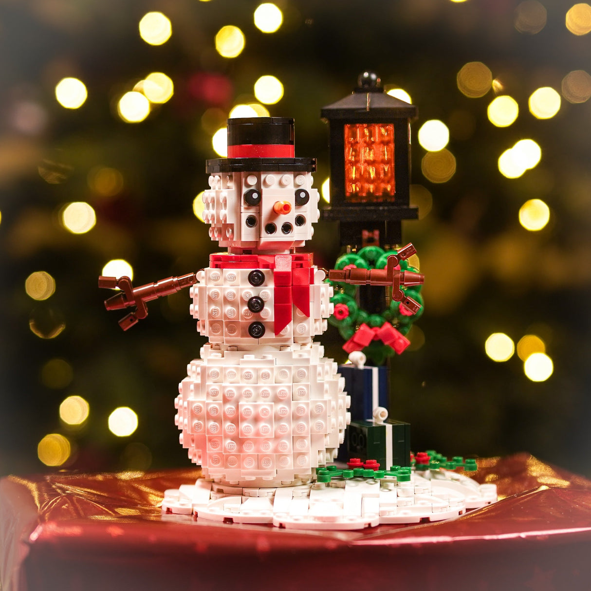 Holiday Snowman Scene from Bricker Builds