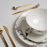 Ozarke's Alliance Grey Marble Plate Set from Ozarké
