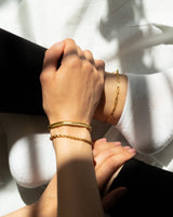 Liquid Gold Herringbone Chain Bracelet from CELESTE SOL Jewelry