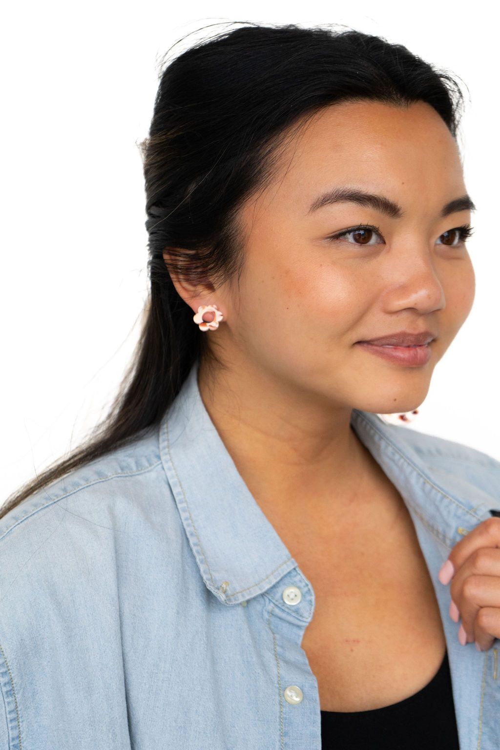 Flower Studs - Peach from Spiffy & Splendid