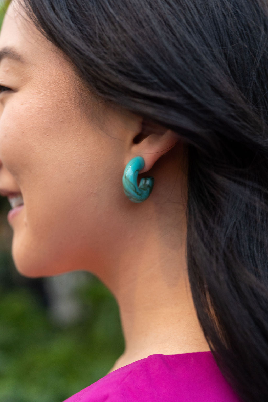 Chloe Hoops - Turquoise from Spiffy & Splendid